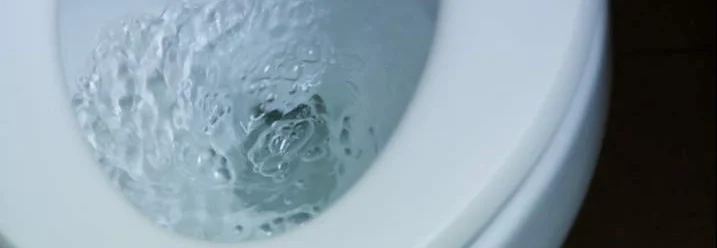 Toilette wird gespült